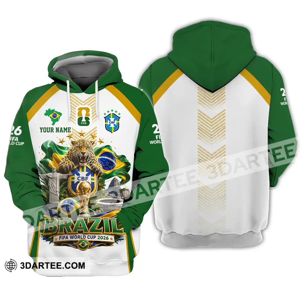 Unisex Shirt - Custom Brazil World Cup 2026 Shirt - Hoodie / S - T-shirt