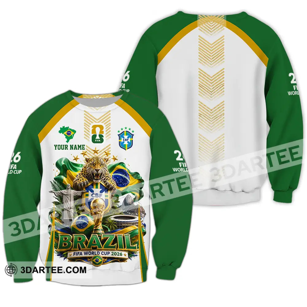 Unisex Shirt - Custom Brazil World Cup 2026 Shirt - Long Sleeve / S - T-shirt
