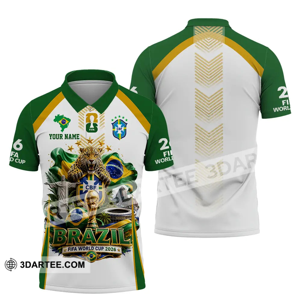Unisex Shirt - Custom Brazil World Cup 2026 Shirt - Polo Shirt / S - T-shirt