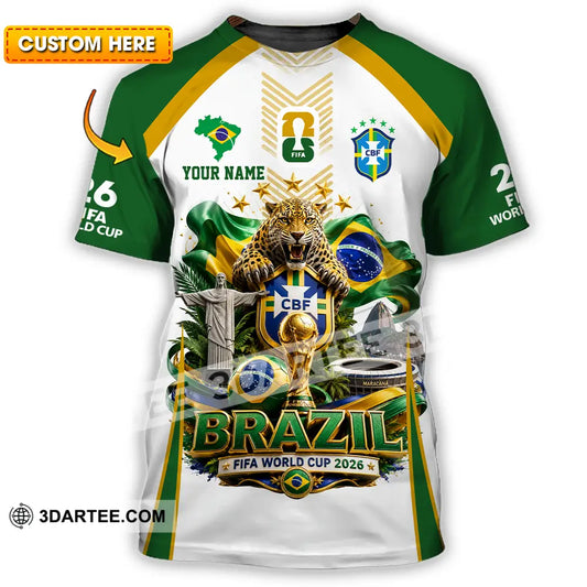 Unisex Shirt - Custom Brazil World Cup 2026 Shirt - T-shirt