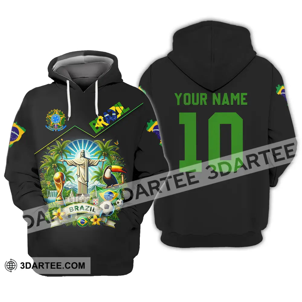 Unisex Shirt - Custom Brazil World Cup 2026 3D Shirt Hoodie / S T-shirt