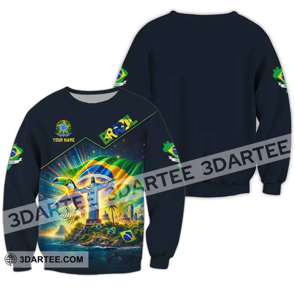 Unisex Shirt - Custom Brazil World Cup 2026 3D Shirt Long Sleeve / S T-shirt