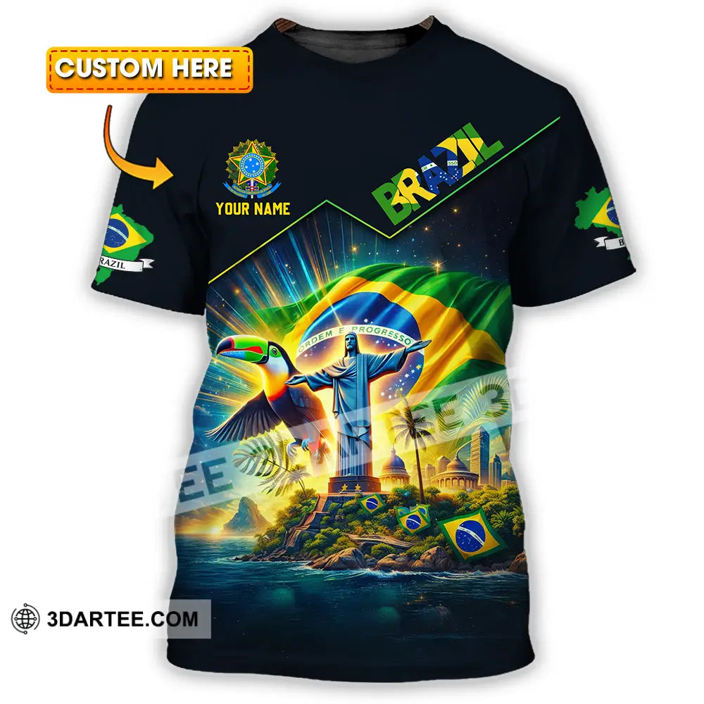 Unisex Shirt - Custom Brazil World Cup 2026 3D Shirt T-shirt