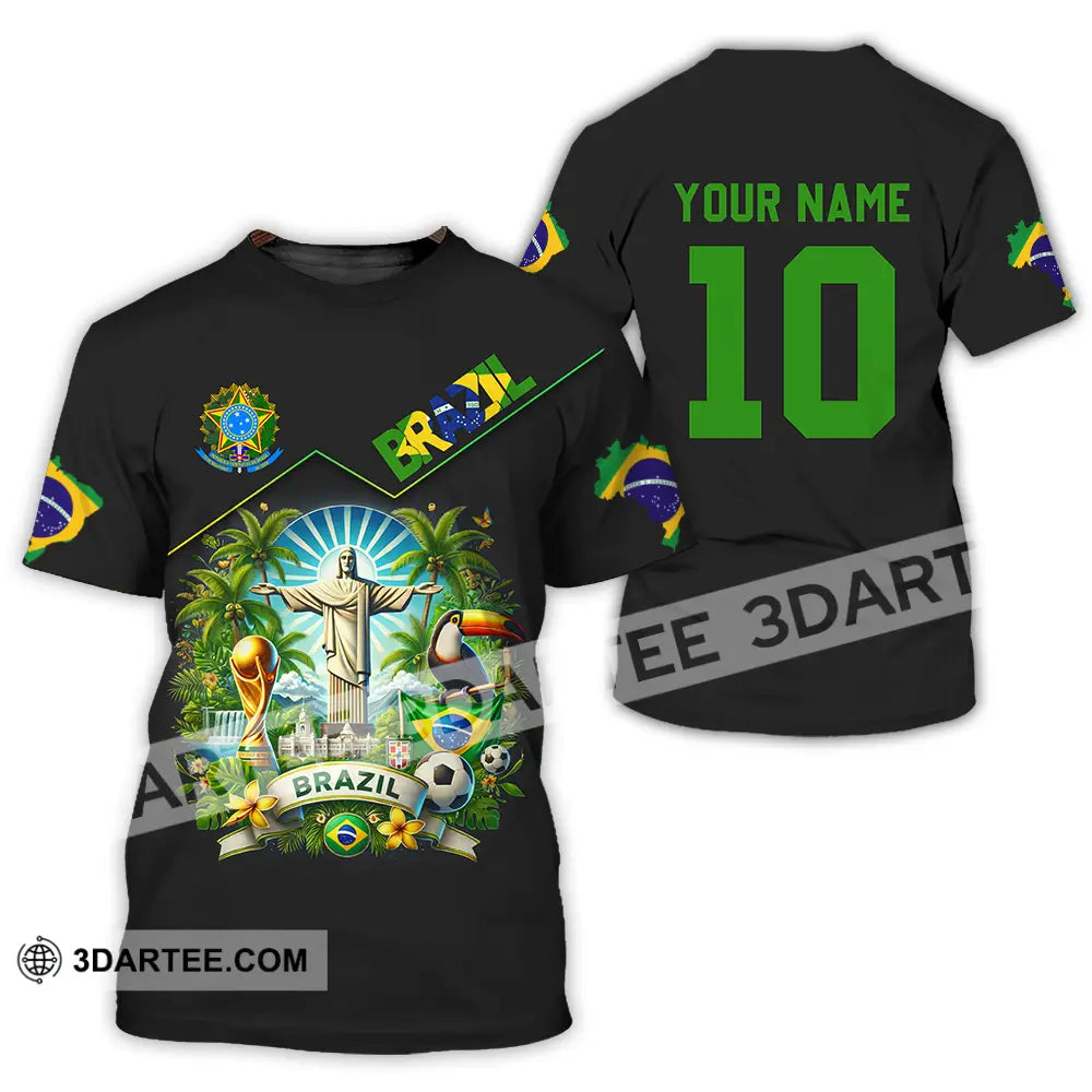 Unisex Shirt - Custom Brazil World Cup 2026 3D Shirt T-Shirt / S T-shirt
