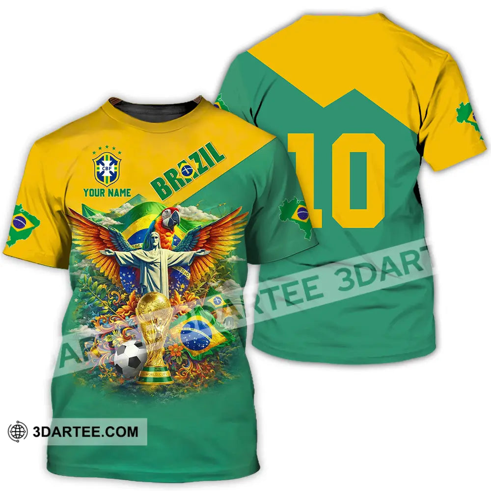 Unisex Shirt - Custom Brazil World Cup 3D Shirt T-Shirt / S T-shirt