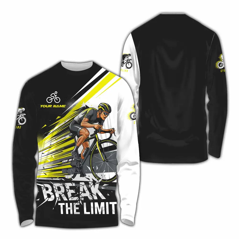 Unisex Shirt - Custom Break The Limit Biker Shirt Long Sleeve Shirt / S T-shirt