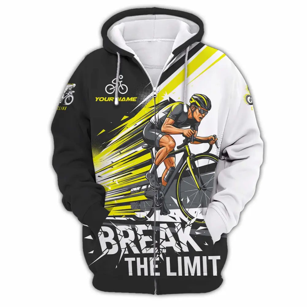 Unisex Shirt - Custom Break The Limit Biker Shirt Zipper Hoodie / S T-shirt