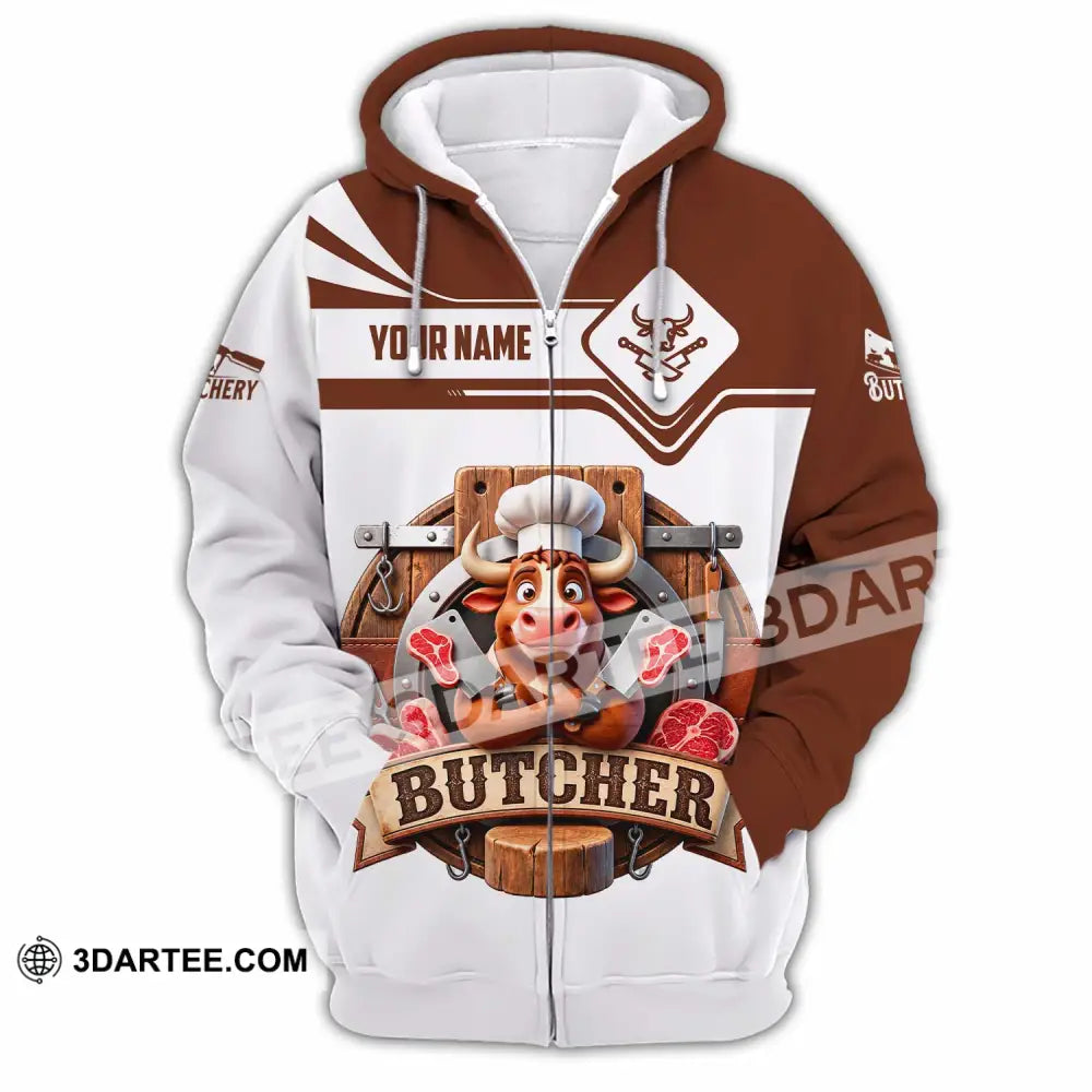 Unisex Shirt - Custom Butcher Shirt - Zipper Hoodie / S - T-shirt