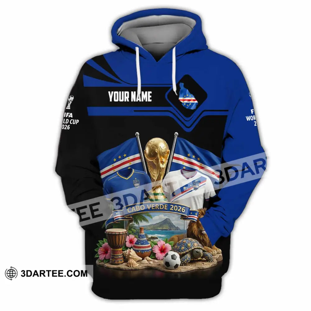 Unisex Shirt - Custom Cabo Verde World Cup 2026 3D Shirt - Hoodie / S - T-shirt