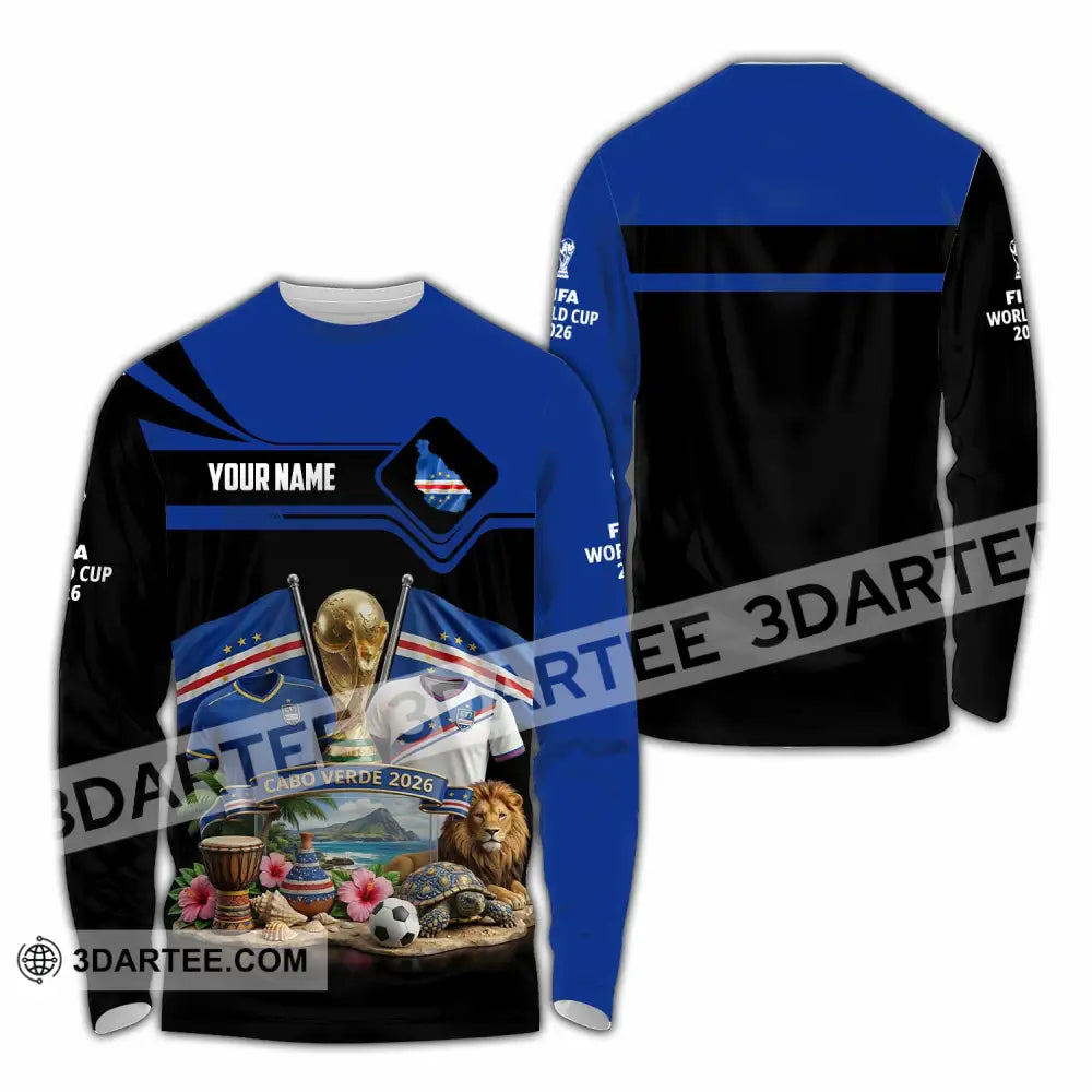 Unisex Shirt - Custom Cabo Verde World Cup 2026 3D Shirt - Long Sleeve Shirt / S - T-shirt