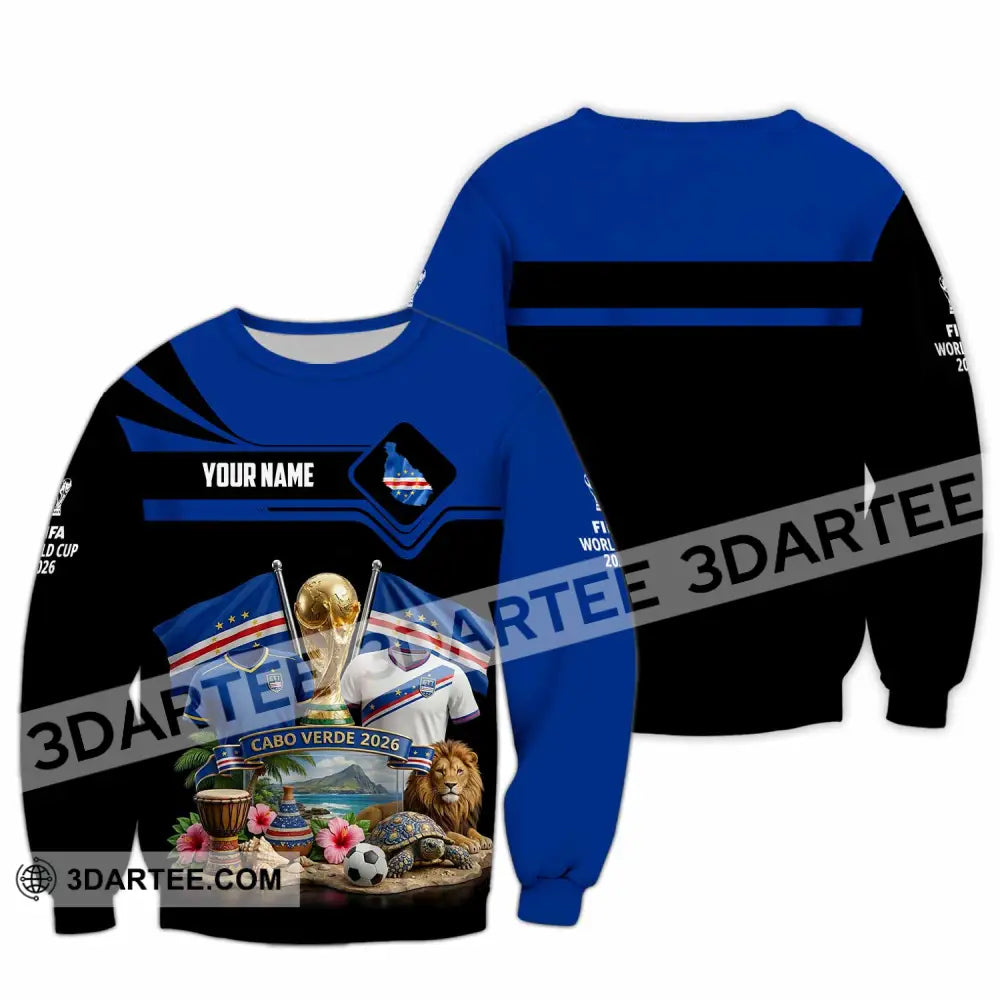 Unisex Shirt - Custom Cabo Verde World Cup 2026 3D Shirt - Long Sleeve / S - T-shirt