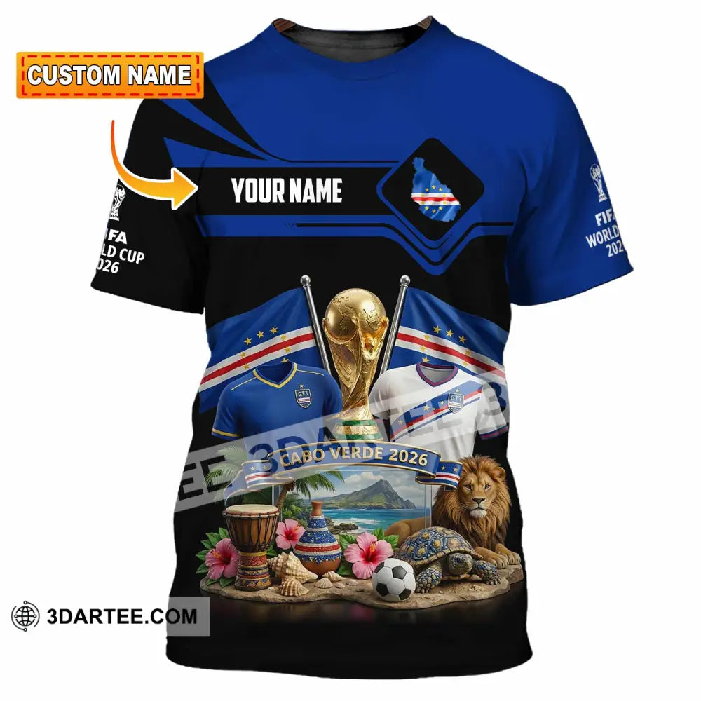Unisex Shirt - Custom Cabo Verde World Cup 2026 3D Shirt - T-shirt