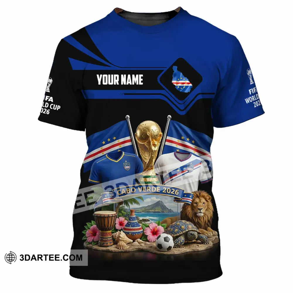 Unisex Shirt - Custom Cabo Verde World Cup 2026 3D Shirt - T-Shirt / S - T-shirt