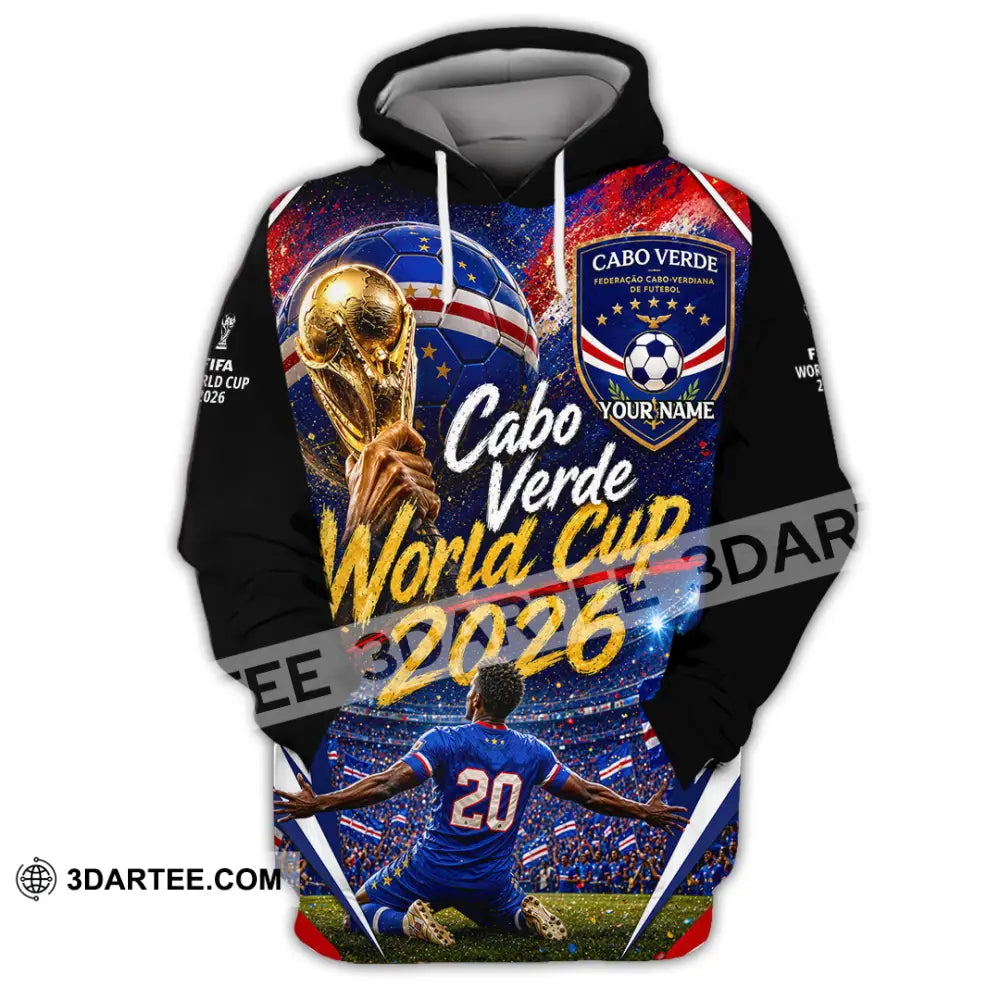 Unisex Shirt - Custom Cabo Verde World Cup 2026 Shirt - Hoodie / S - T-shirt