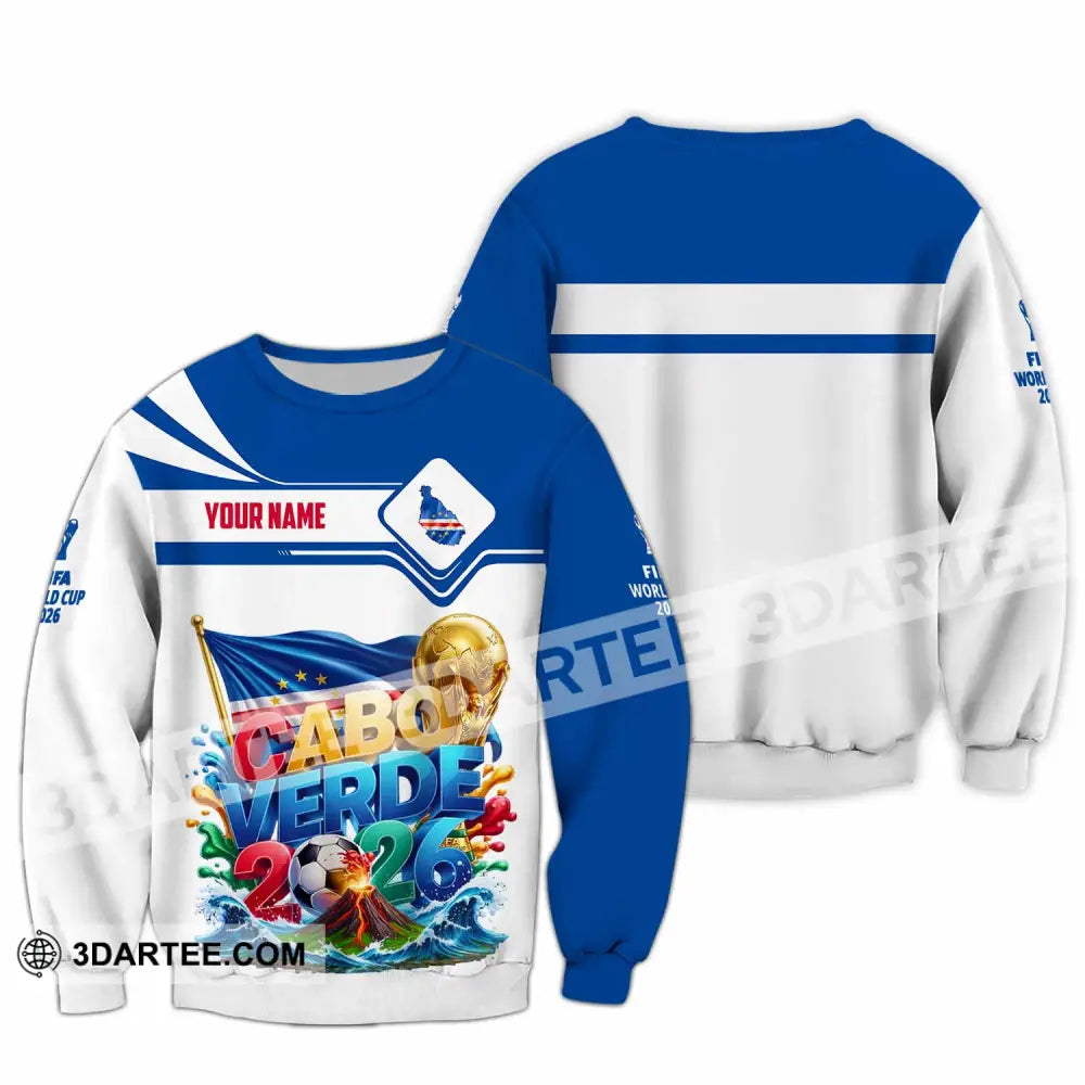 Unisex Shirt - Custom Cabo Verde World Cup 2026 Shirt - Long Sleeve / S - T-shirt