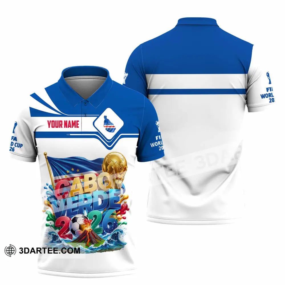 Unisex Shirt - Custom Cabo Verde World Cup 2026 Shirt - Polo Shirt / S - T-shirt