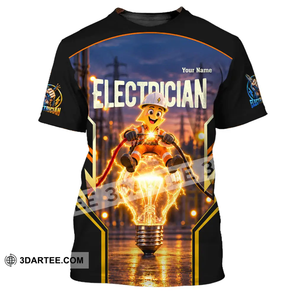 Unisex Shirt - Custom Call Me Electrician Shirt - T-Shirt / S - T-shirt