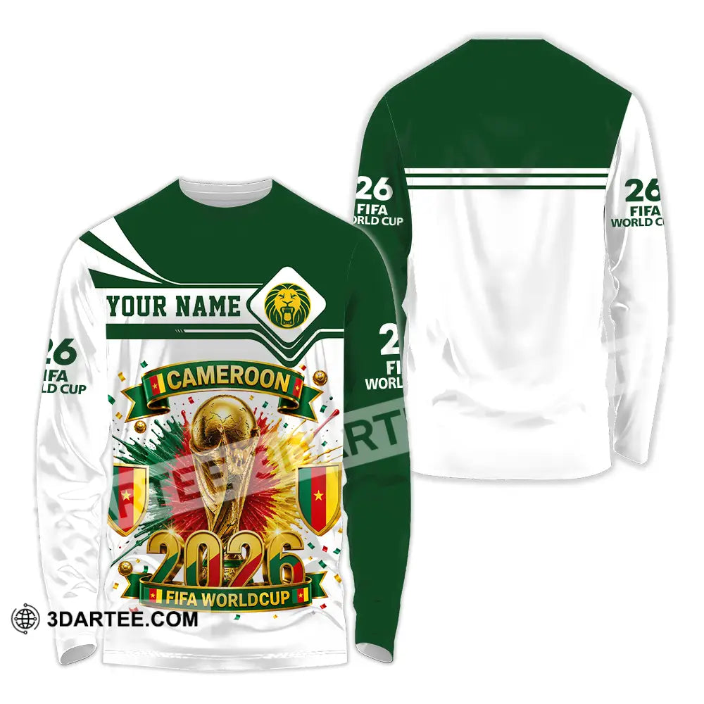 Unisex Shirt - Custom Cameroon World Cup 2026 Shirt - Long Sleeve Shirt / S - T-shirt