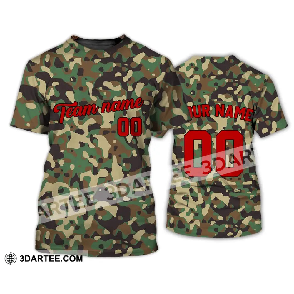 Unisex Shirt - Custom Camo T-Shirt Personalized Hoodie Sweater Polo / S T-Shirt