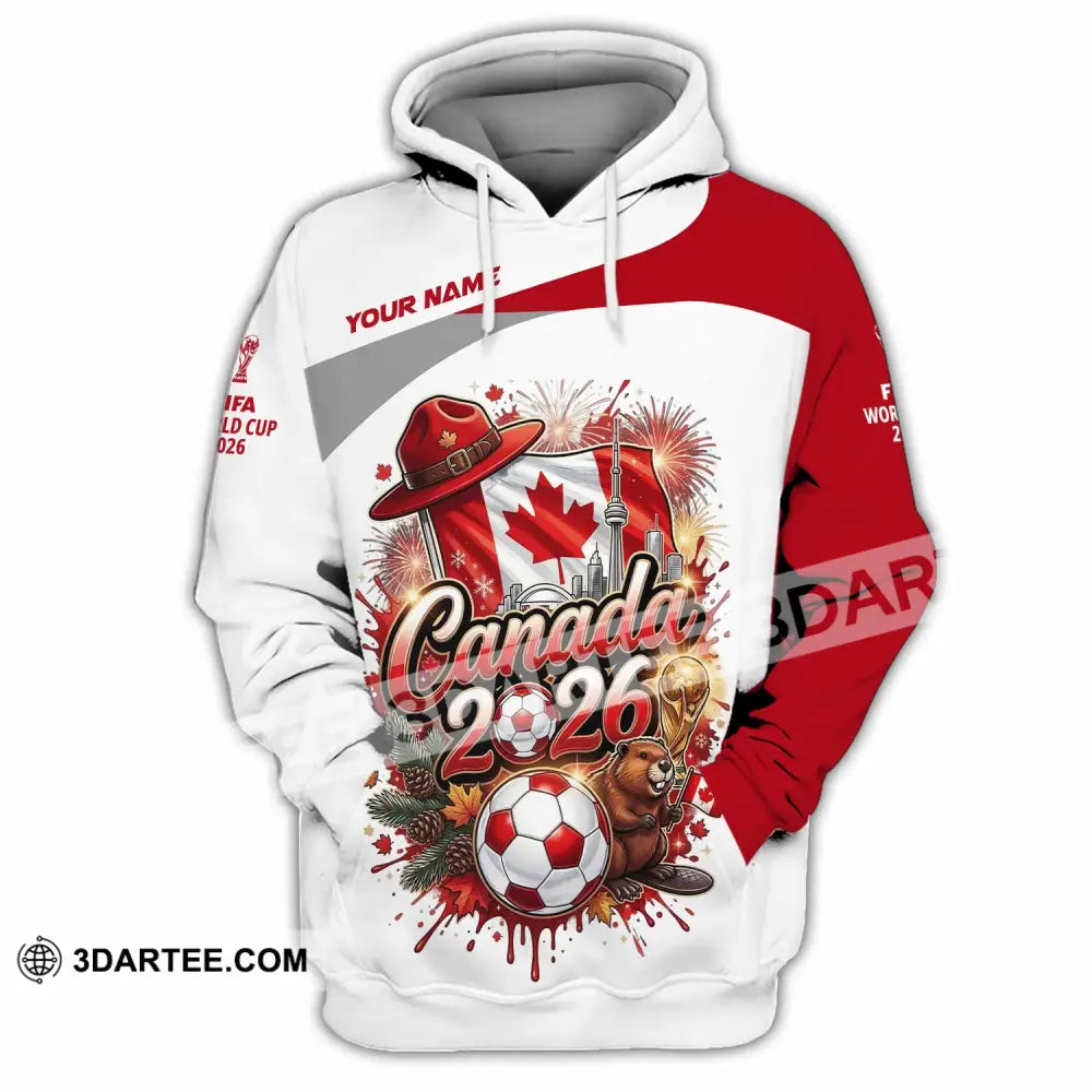 Unisex Shirt - Custom Canada World Cup 2026 3D Shirt - Hoodie / S - T-shirt