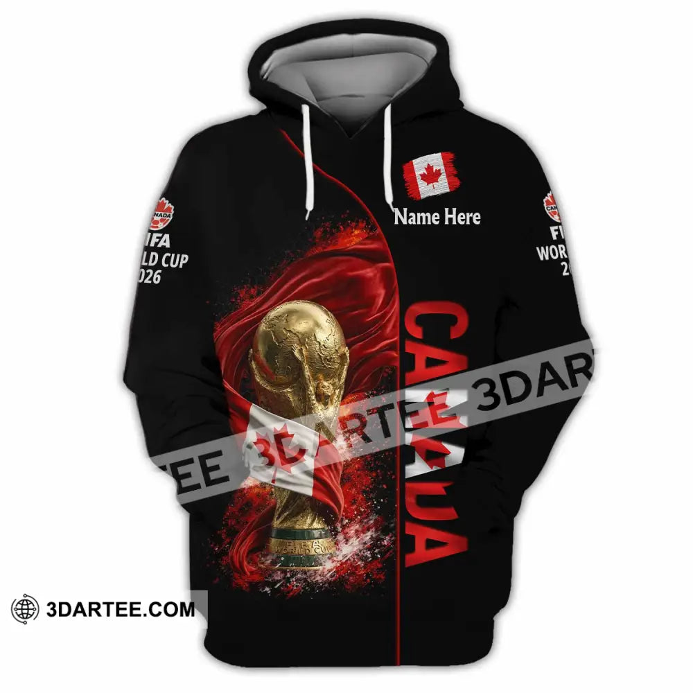Unisex Shirt - Custom World Cup 2026 Canada 3D Shirt - Hoodie / S - T-shirt