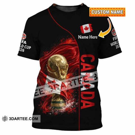 Unisex Shirt - Custom World Cup 2026 Canada 3D Shirt - T-shirt