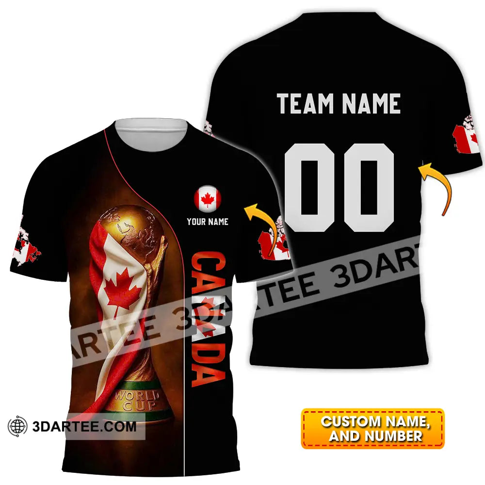 Unisex Shirt - Custom Canada World Cup 2026 3D Shirt T-shirt