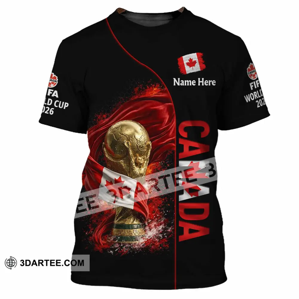 Unisex Shirt - Custom World Cup 2026 Canada 3D Shirt - T-Shirt / S - T-shirt