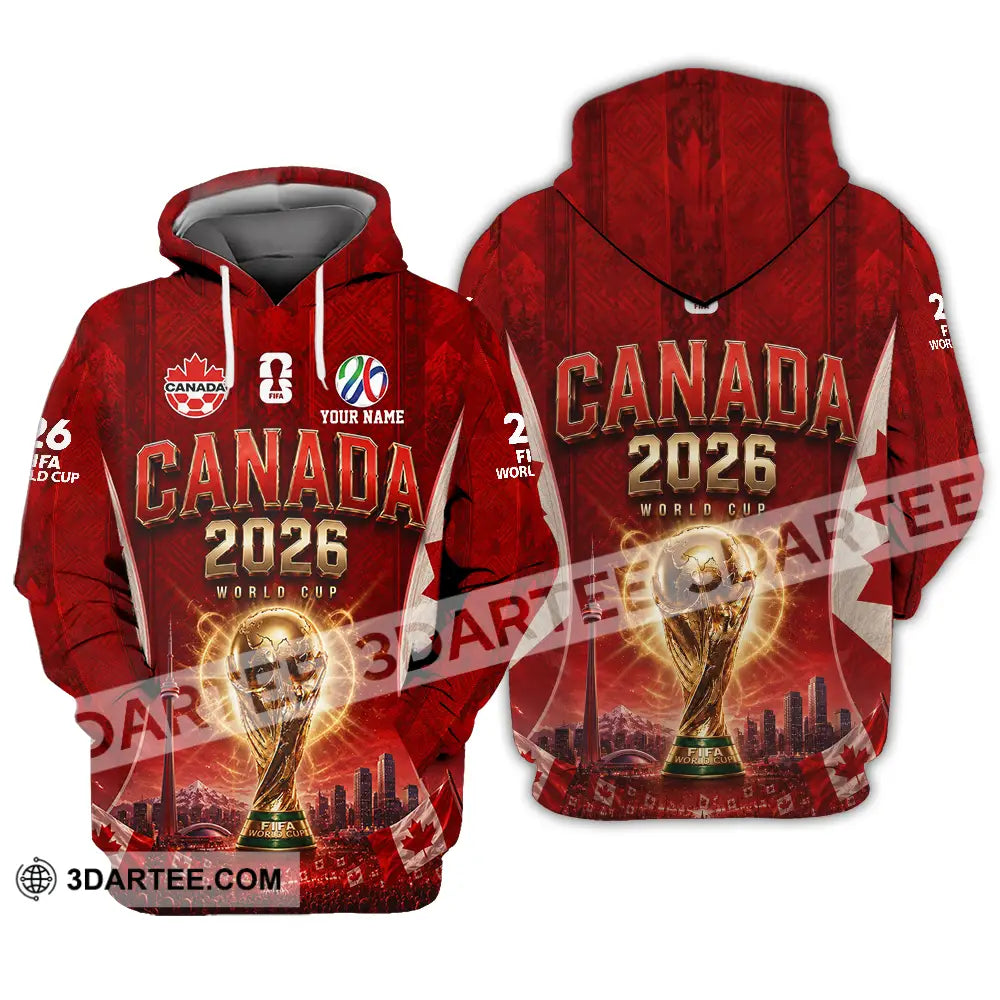 Unisex Shirt - Custom Canada World Cup 2026 Shirt - Hoodie / S - T-shirt