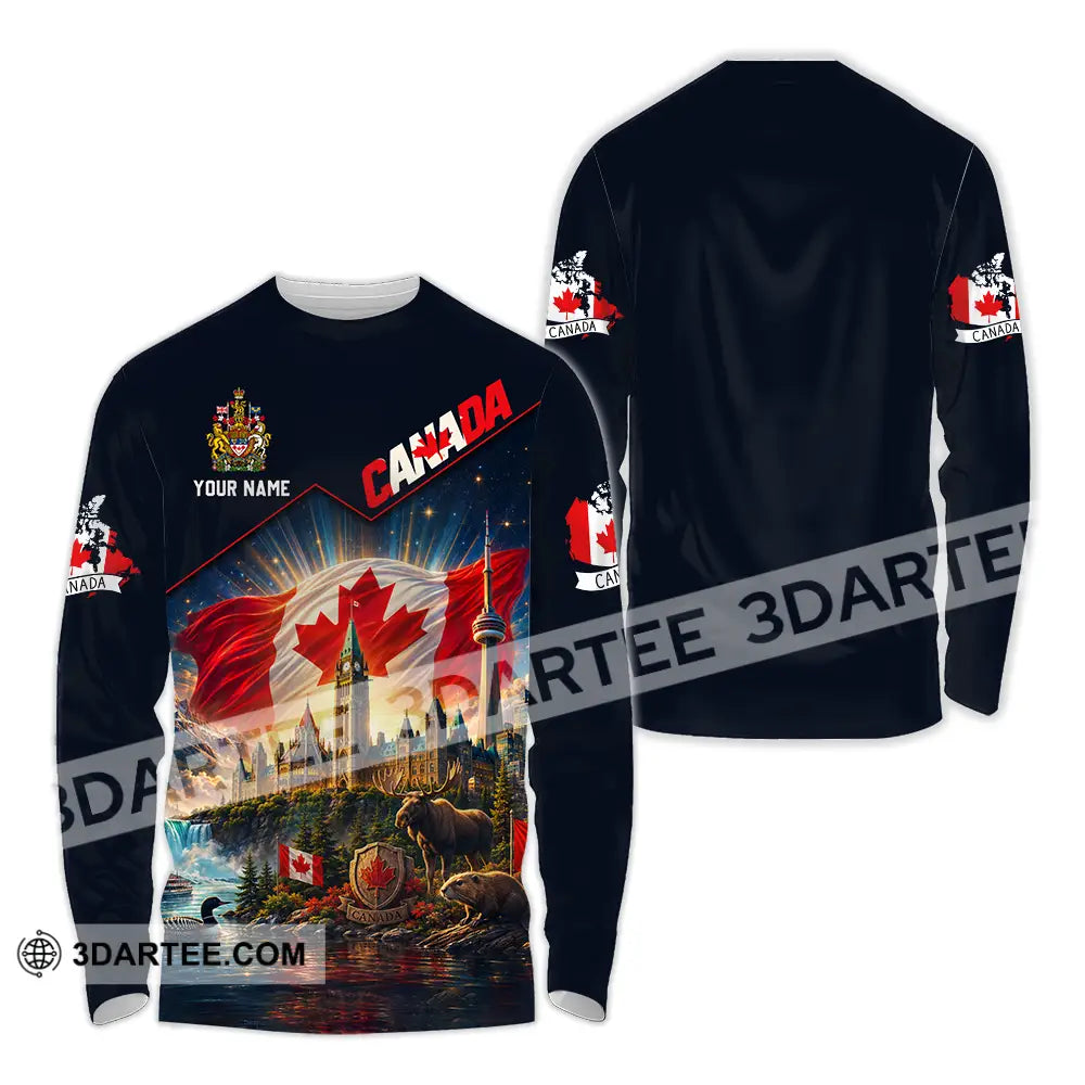 Unisex Shirt - Custom Canada Shirt - Long Sleeve Shirt / S - T-shirt
