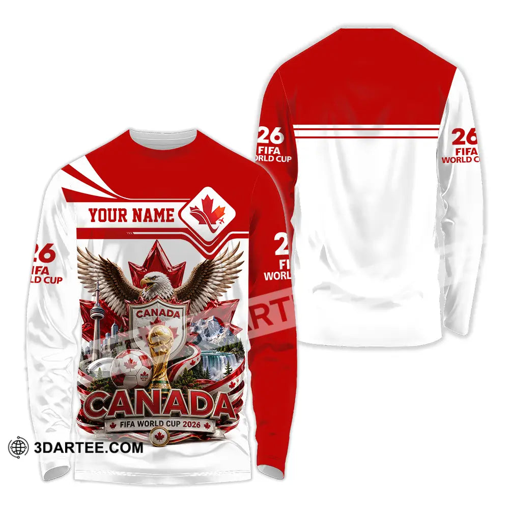Unisex Shirt - Custom Canada World Cup 2026 Shirt - Long Sleeve Shirt / S - T-shirt
