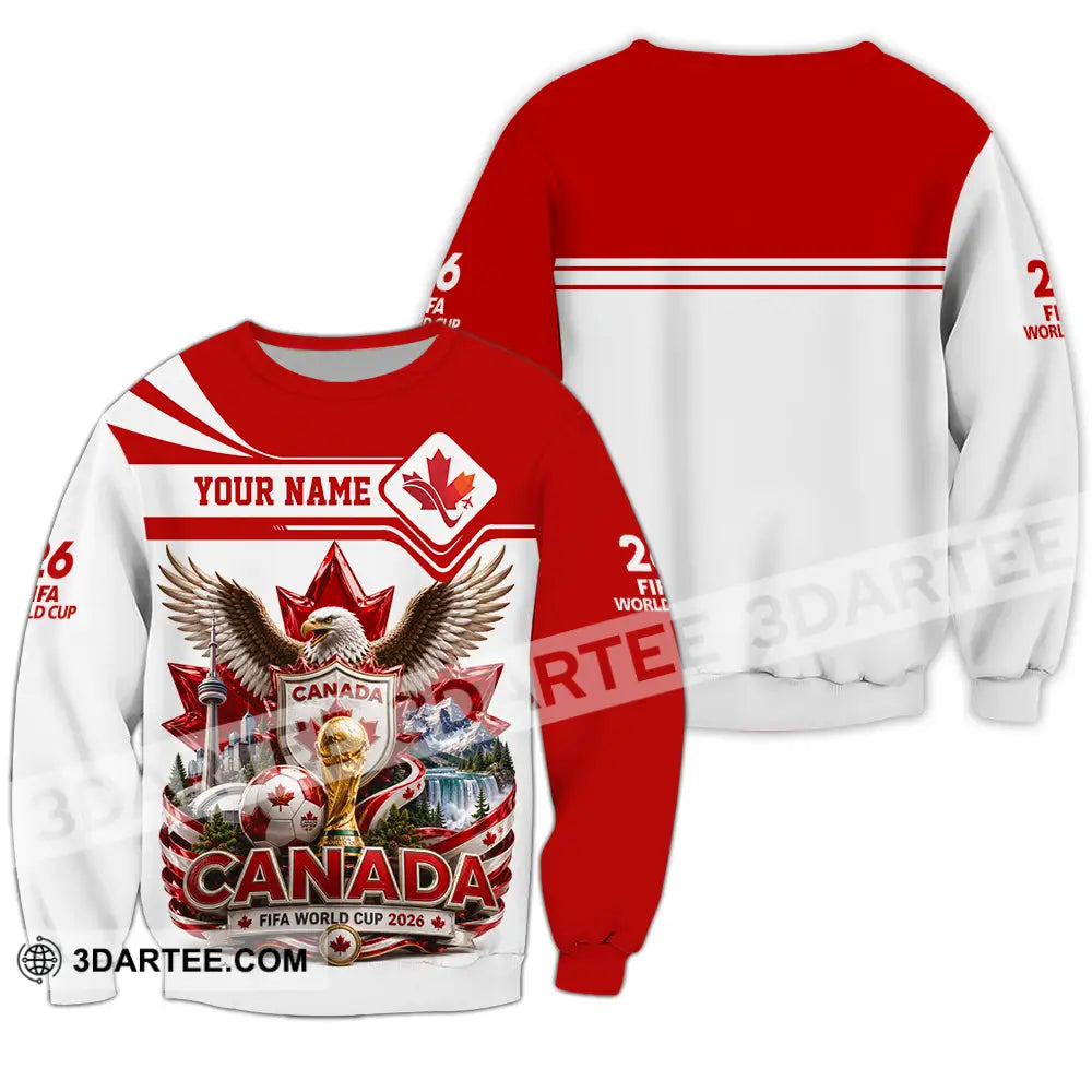 Unisex Shirt - Custom Canada World Cup 2026 Shirt - Long Sleeve / S - T-shirt