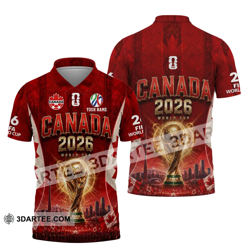 Unisex Shirt - Custom Canada World Cup 2026 Shirt - Polo Shirt / S - T-shirt