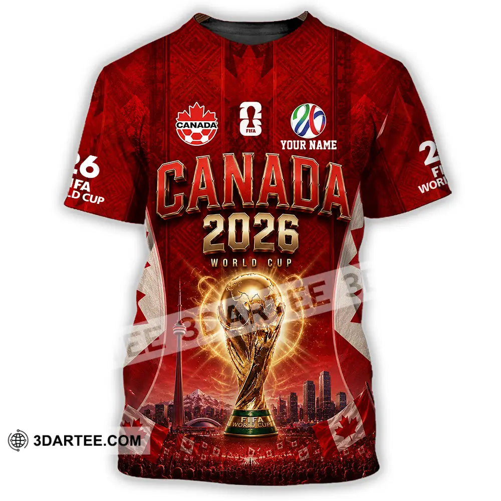 Unisex Shirt - Custom Canada World Cup 2026 Shirt - T-Shirt / S - T-shirt
