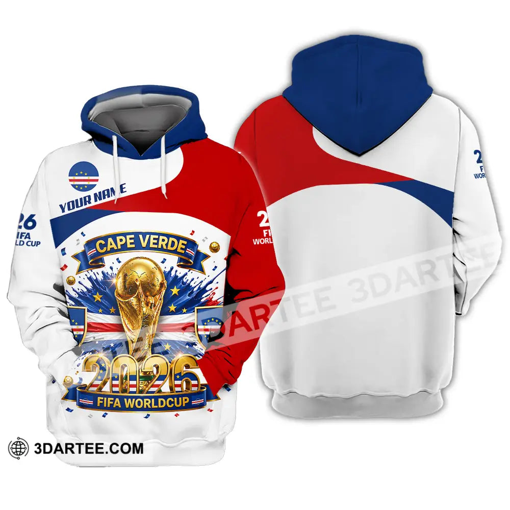 Unisex Shirt - Custom Cape Verde World Cup 2026 3D Shirt - Hoodie / S - T-shirt