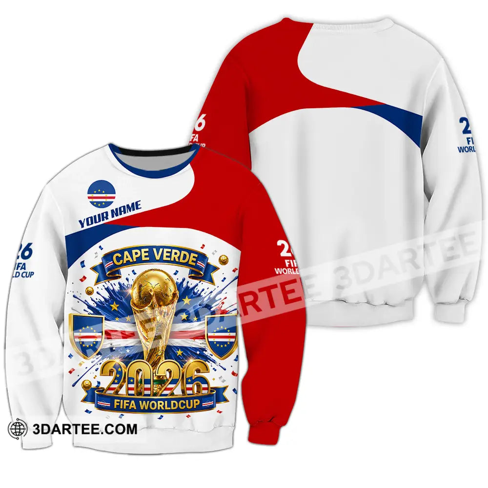 Unisex Shirt - Custom Cape Verde World Cup 2026 3D Shirt - Long Sleeve / S - T-shirt