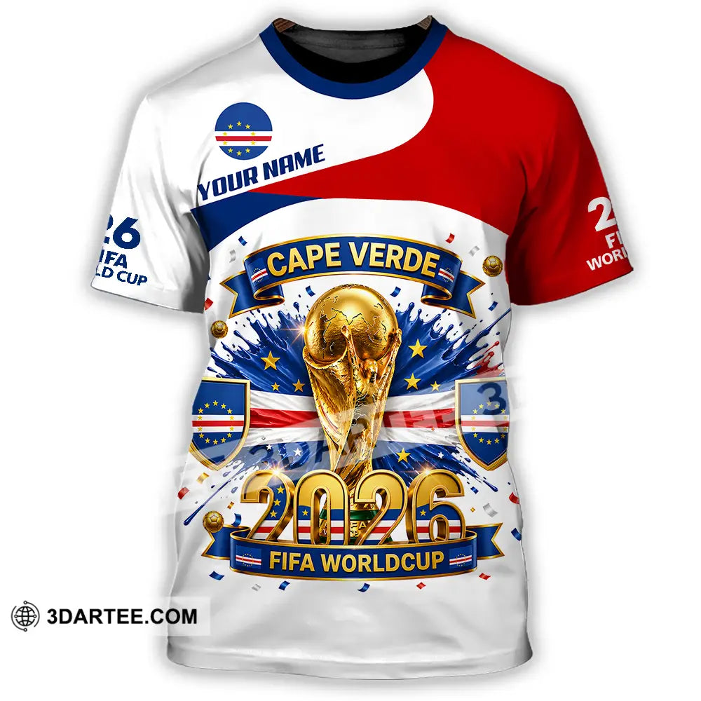 Unisex Shirt - Custom Cape Verde World Cup 2026 3D Shirt - T-Shirt / S - T-shirt