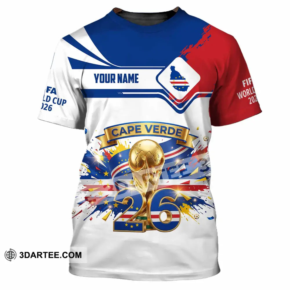 Unisex Shirt - Custom Cape Verde FIFA World Cup 2026 3D Shirt T-Shirt / S T-shirt