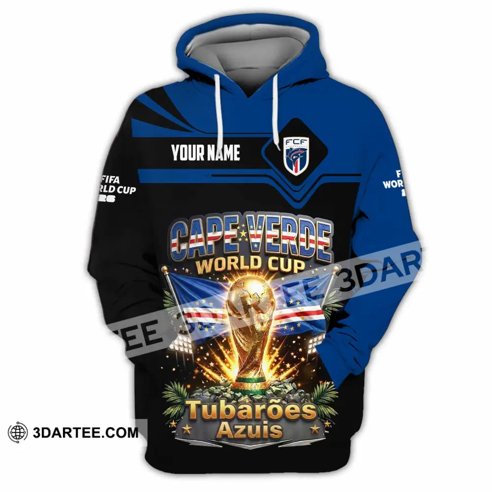 Unisex Shirt - Custom Cape Verde World Cup 2026 Shirt - Hoodie / S - T-shirt