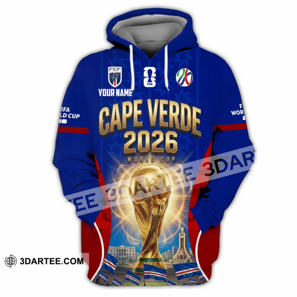Unisex Shirt - Custom Cape Verde World Cup 2026 Shirt - Hoodie / S - T-shirt