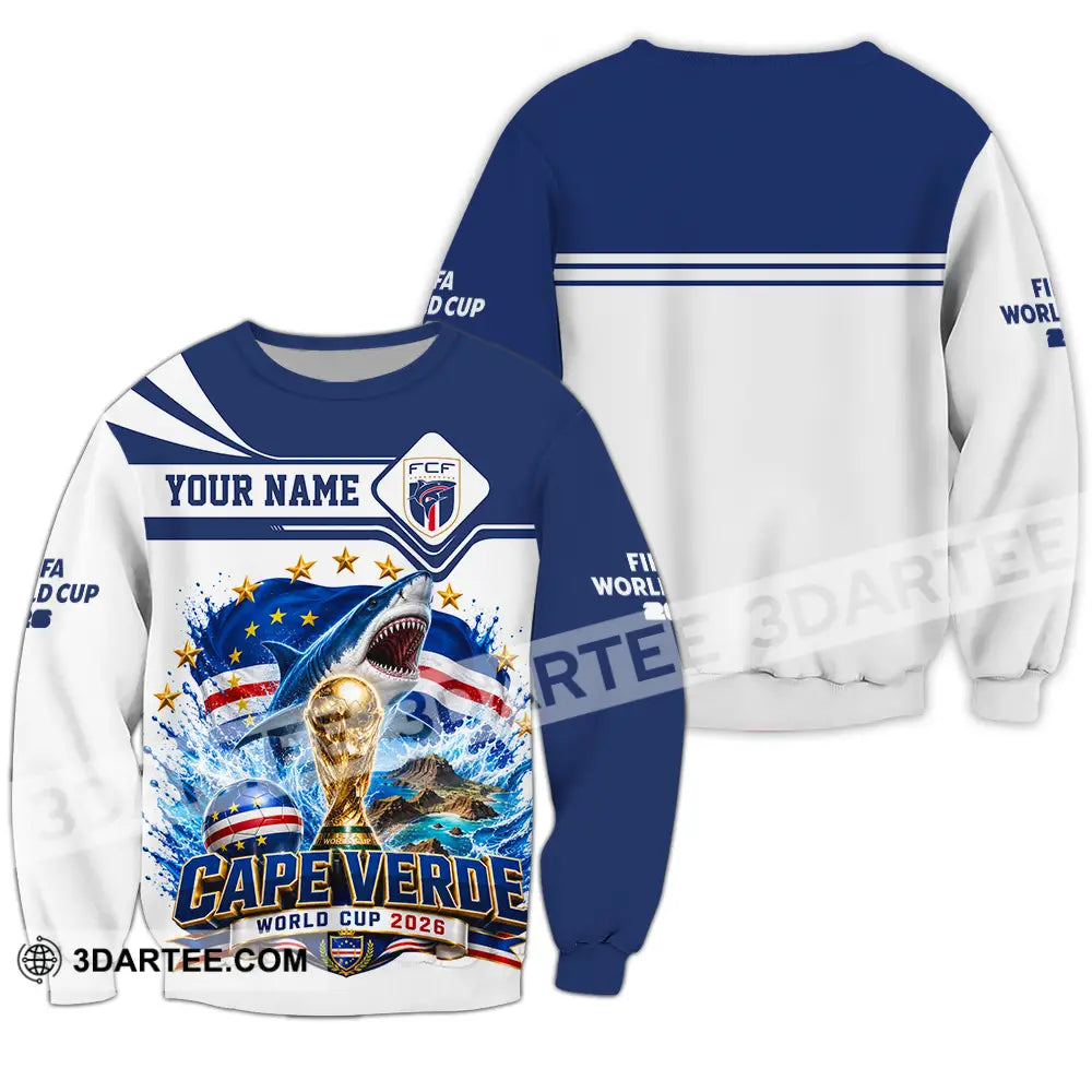 Unisex Shirt - Custom Cape Verde World Cup 2026 Shirt - Long Sleeve / S - T-shirt