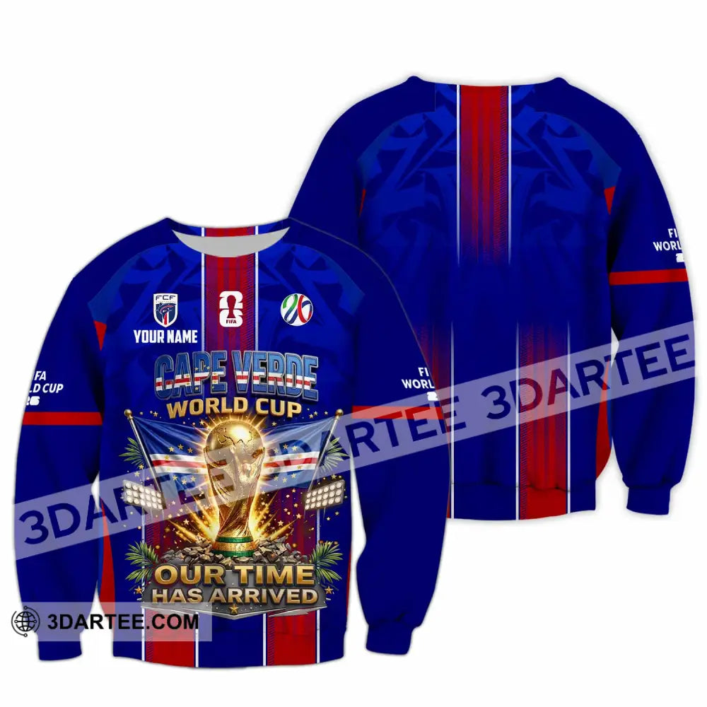 Unisex Shirt - Custom Cape Verde World Cup 2026 Shirt - Long Sleeve / S - T-shirt