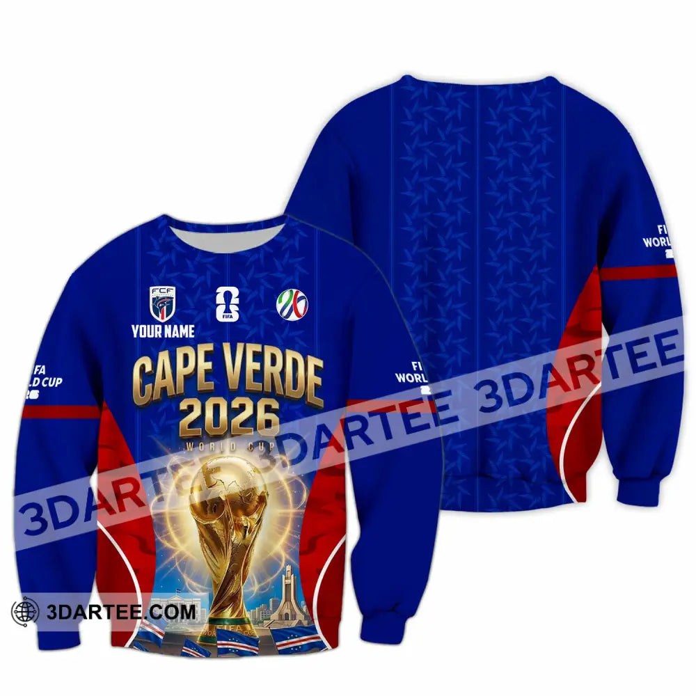 Unisex Shirt - Custom Cape Verde World Cup 2026 Shirt - Long Sleeve / S - T-shirt