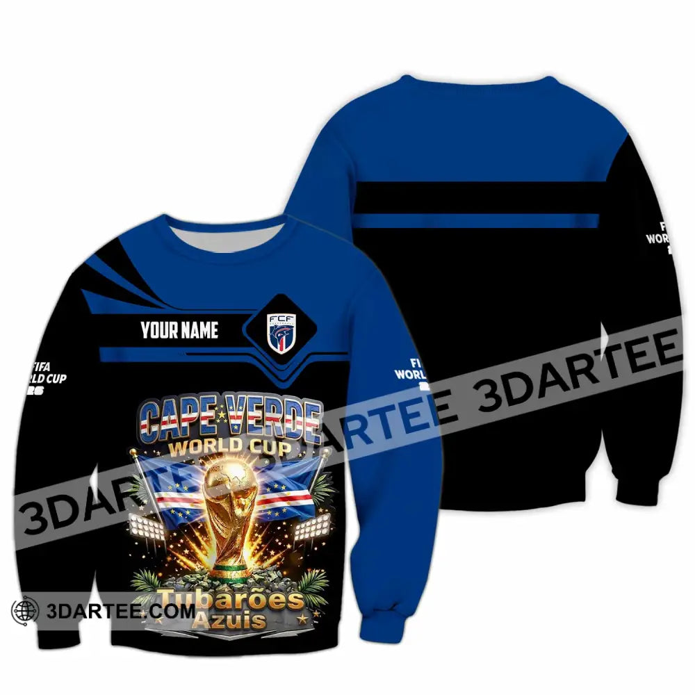 Unisex Shirt - Custom Cape Verde World Cup 2026 Shirt - Long Sleeve / S - T-shirt