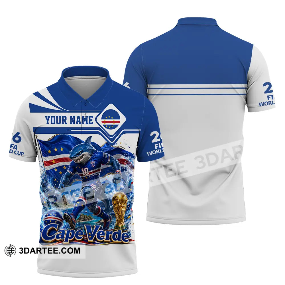 Unisex Shirt - Custom Cape Verde World Cup 2026 Shirt - Polo Shirt / S - T-shirt
