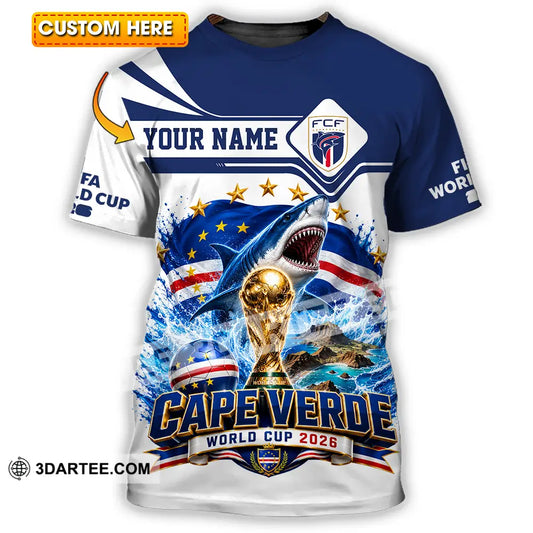 Unisex Shirt - Custom Cape Verde World Cup 2026 Shirt - T-shirt