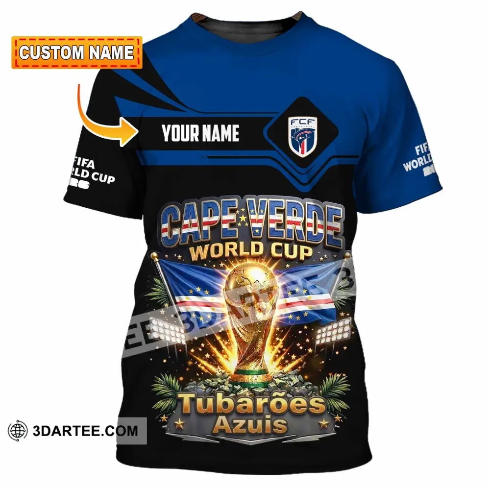 Unisex Shirt - Custom Cape Verde World Cup 2026 Shirt - T-shirt