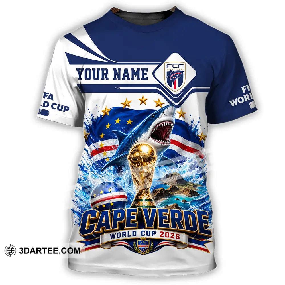 Unisex Shirt - Custom Cape Verde World Cup 2026 Shirt - T-Shirt / S - T-shirt