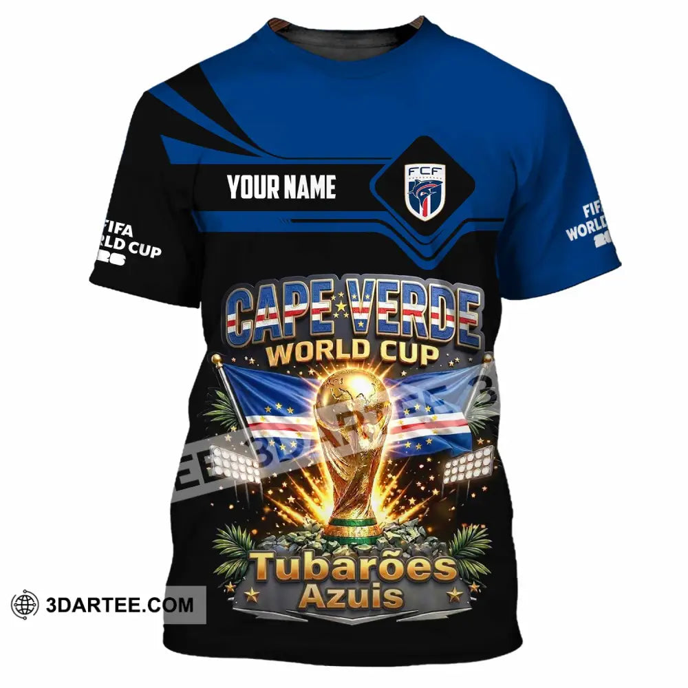 Unisex Shirt - Custom Cape Verde World Cup 2026 Shirt - T-Shirt / S - T-shirt