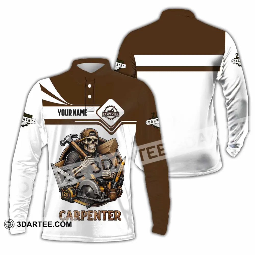 Unisex Shirt - Custom Carpenter Shirt - Long Sleeve Polo / S - T-shirt